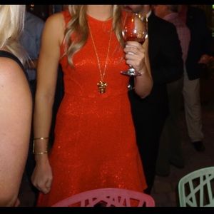 Shoshanna Sz 4 red cocktail dress- beautiful for the holidays / holiday party